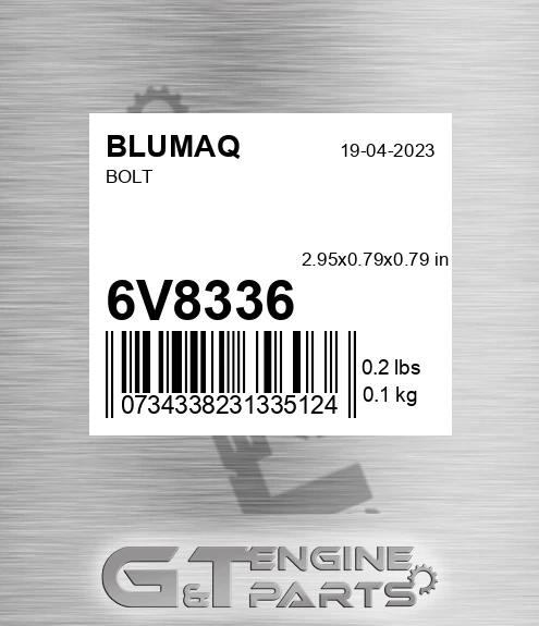 6V-8336 Bolt for BLUMAQ
