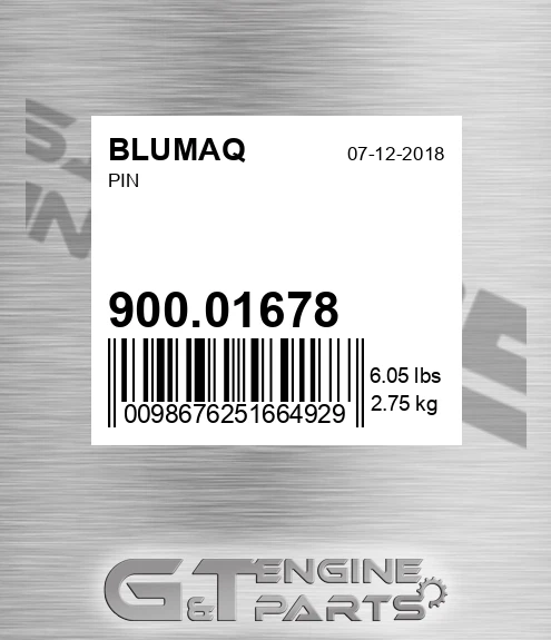 900.01678 Pin for BLUMAQ