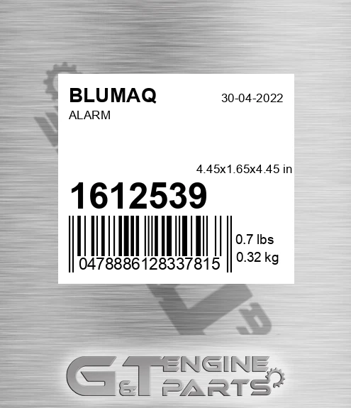 161-2539 Alarm for BLUMAQ