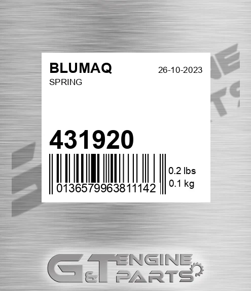 431920 Spring for BLUMAQ