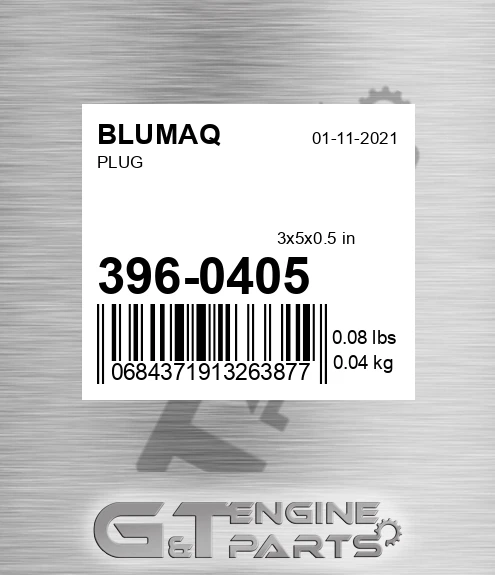 396-0405 Plug for BLUMAQ
