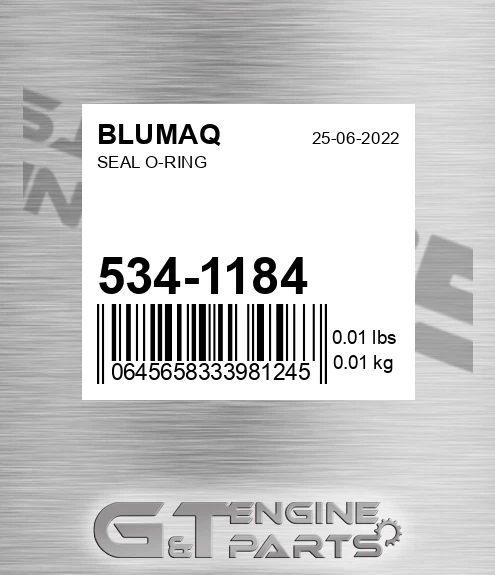 534-1184 Seal O-ring for BLUMAQ