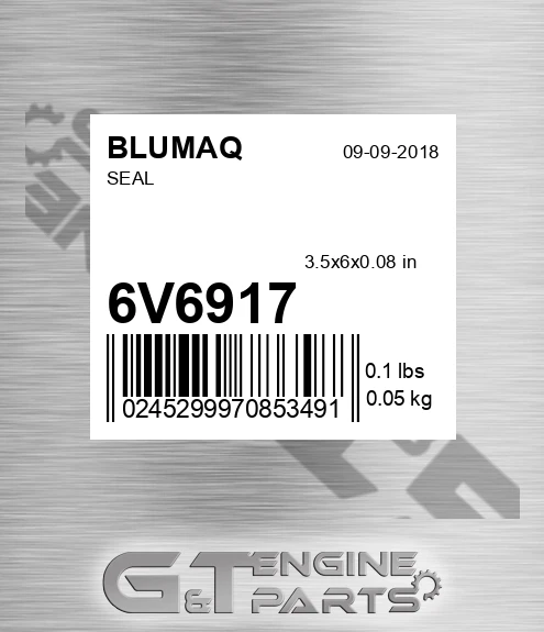 6V-6917 Seal for BLUMAQ