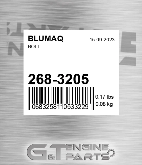 268-3205 Bolt for BLUMAQ