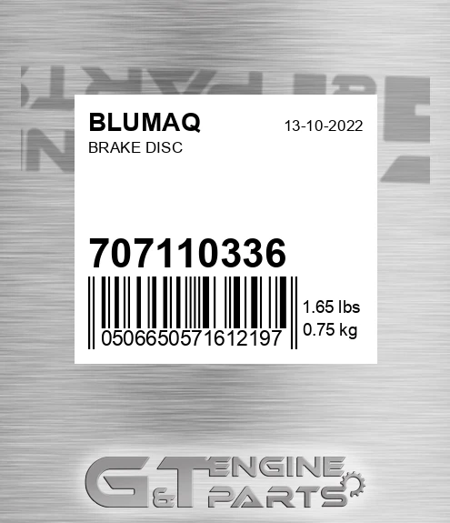 707110336 Brake Disc for BLUMAQ