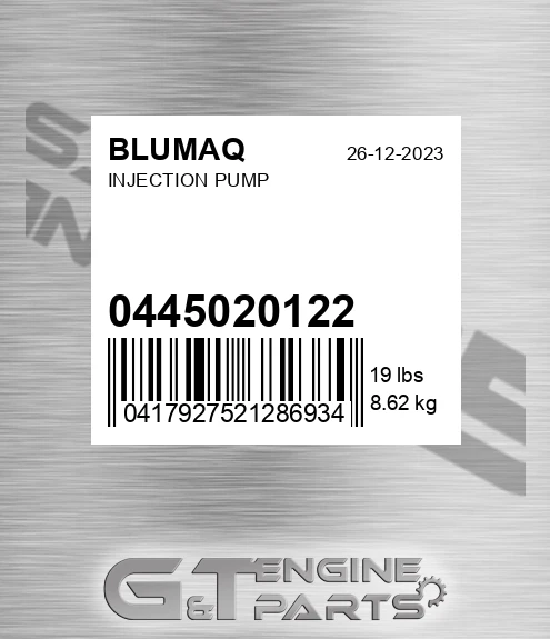 0445020122 Injection Pump for BLUMAQ