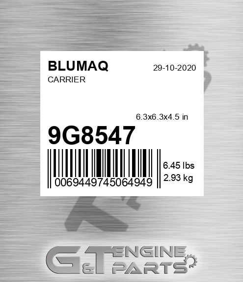 9G-8547 Carrier for BLUMAQ
