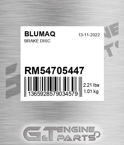 RM54705447 Brake Disc for BLUMAQ
