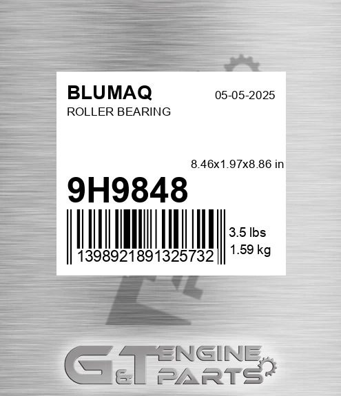 9H-9848 Roller Bearing for BLUMAQ
