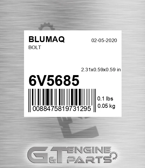 6V-5685 Bolt for BLUMAQ