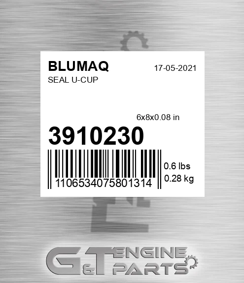 391-0230 Seal U-cup