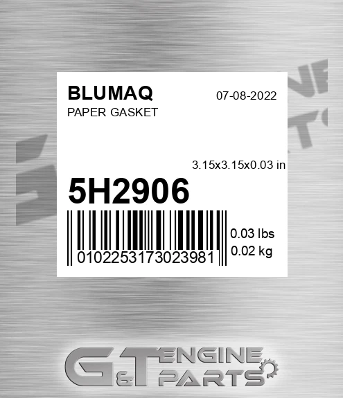 5H-2906 Paper Gasket