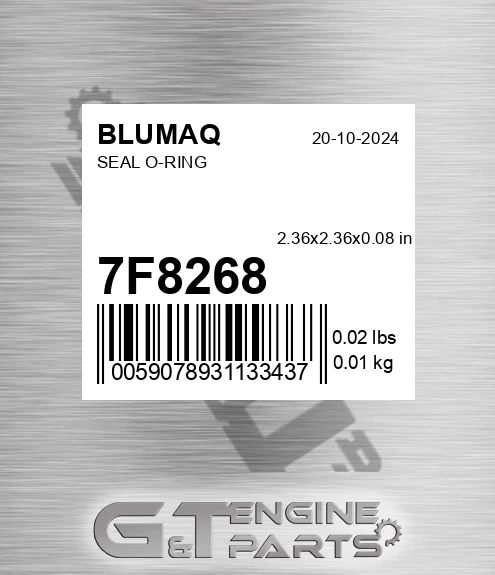 7F-8268 Seal O-ring for BLUMAQ
