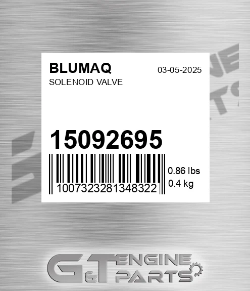 15092695 Solenoid Valve for BLUMAQ