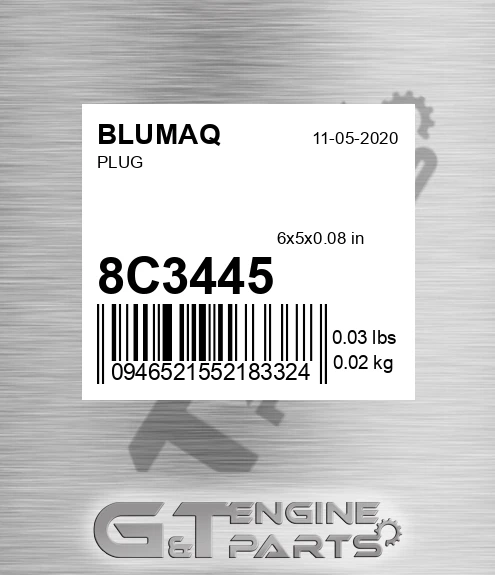 8C-3445 Plug for BLUMAQ