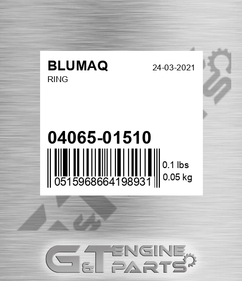04065-01510 Ring for BLUMAQ