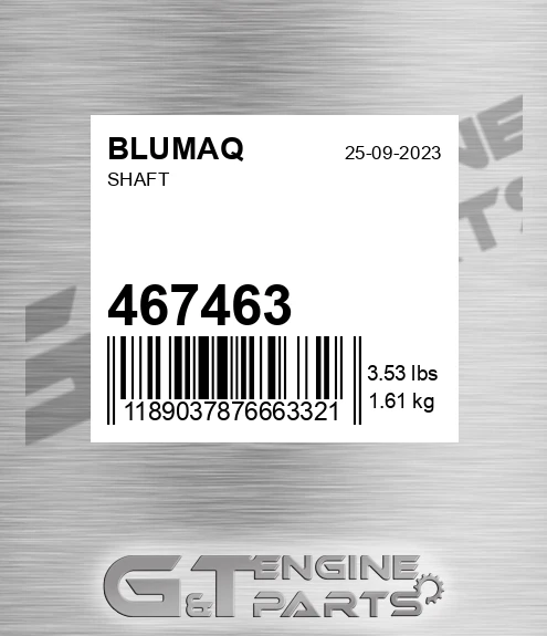 467463 Shaft for BLUMAQ