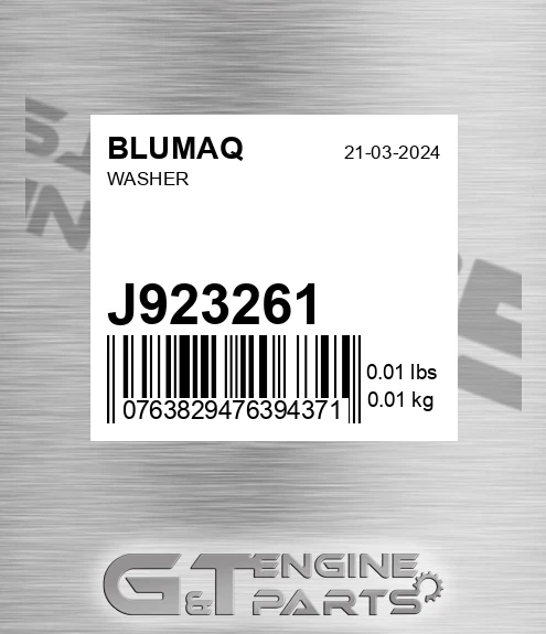 J923261 BLUMAQ Washer