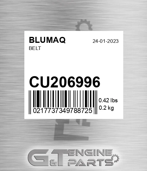 CU206996 Belt for BLUMAQ
