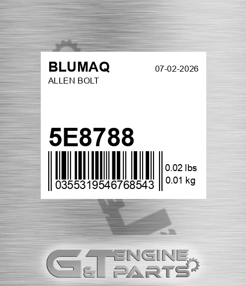 5E-8788 BLUMAQ Allen Bolt