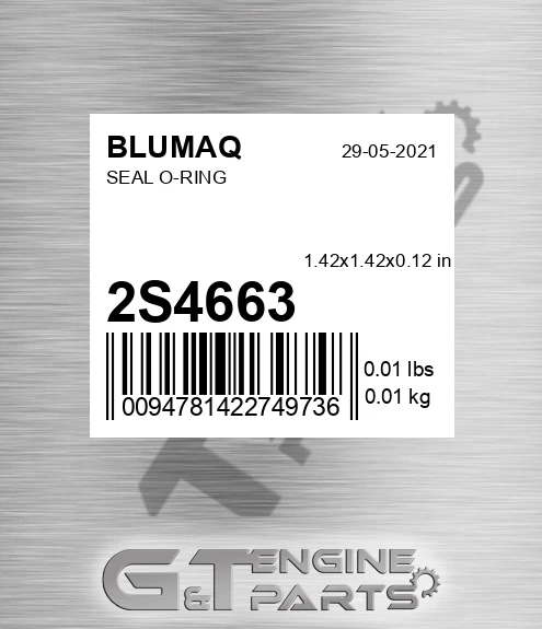 2S-4663 Seal O-ring for BLUMAQ
