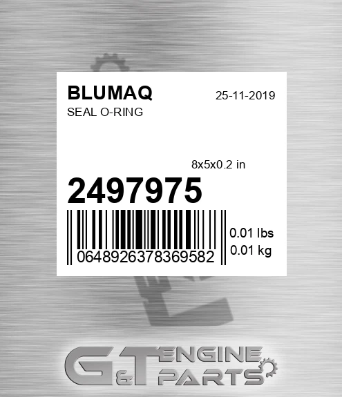 249-7975 BLUMAQ Seal O-ring