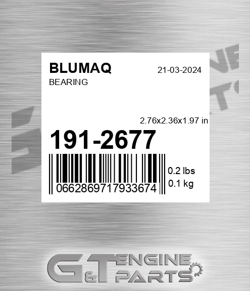 191-2677 Bearing for BLUMAQ