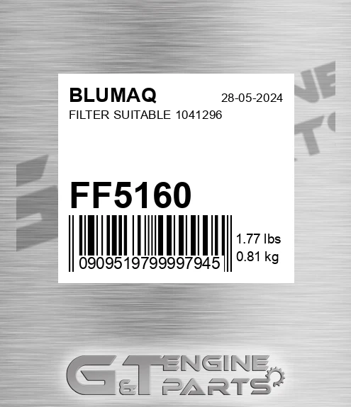 FF5160 Filter Suitable 1041296