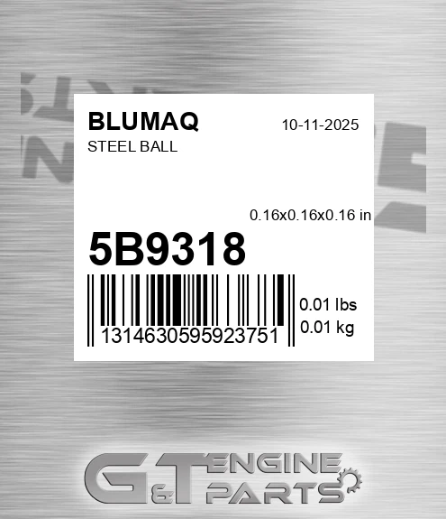 5B-9318 Steel Ball for BLUMAQ