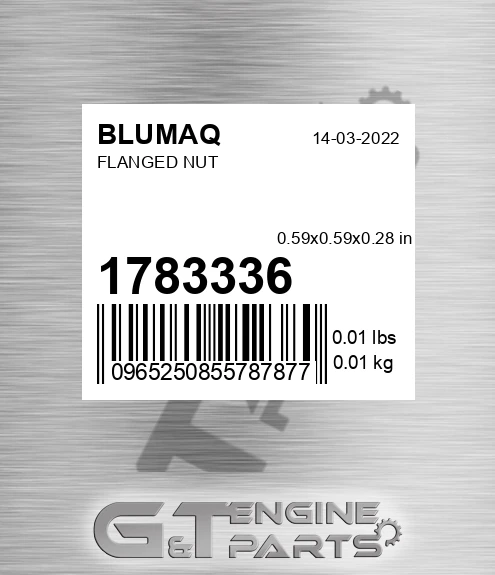 178-3336 Flanged Nut for BLUMAQ