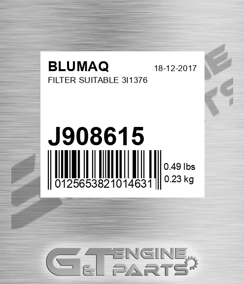 J908615 Filter Suitable 3i1376