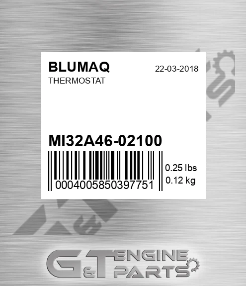 MI32A46-02100 Thermostat for BLUMAQ