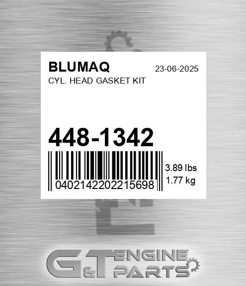 448-1342 Cyl. Head Gasket Kit for BLUMAQ