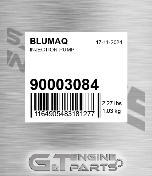 900.03084 Injection Pump for BLUMAQ