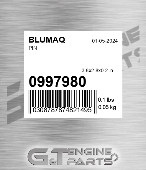099-7980 Pin for BLUMAQ