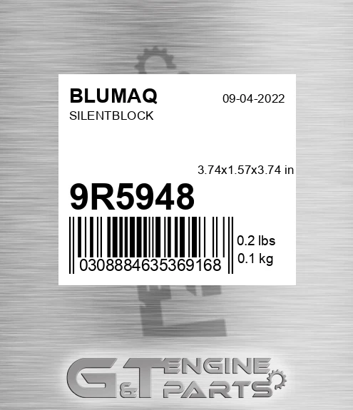 9R-5948 Silentblock for BLUMAQ