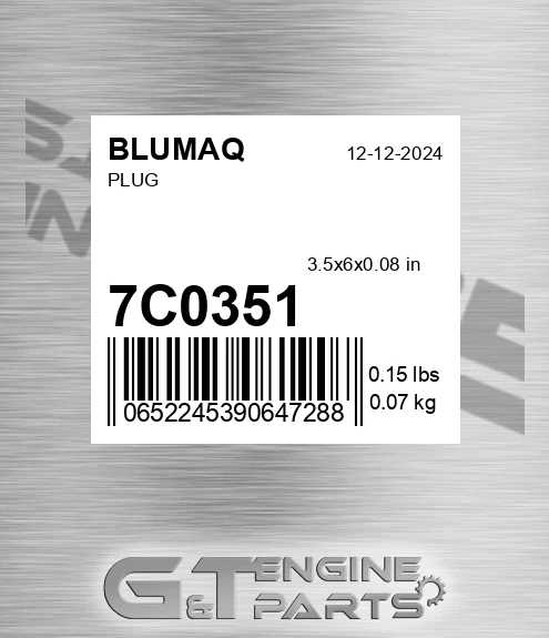 7C-0351 Plug for BLUMAQ