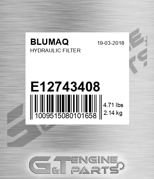 E12743408 Hydraulic Filter for BLUMAQ