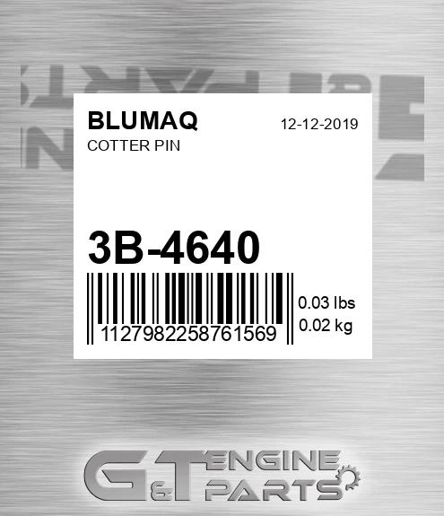 3B-4640 Cotter Pin for BLUMAQ