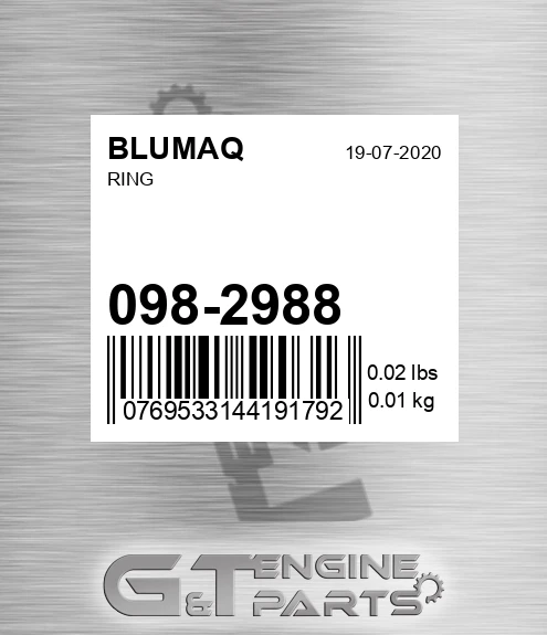 098-2988 Ring for BLUMAQ