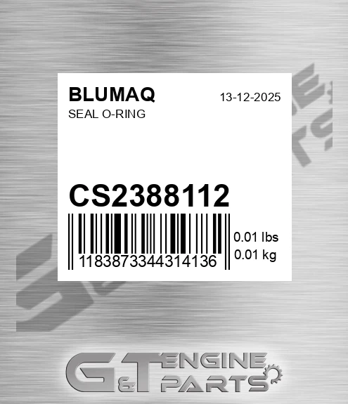 CS238-8112 Seal O-ring for BLUMAQ