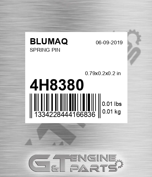 4H-8380 Spring Pin for BLUMAQ