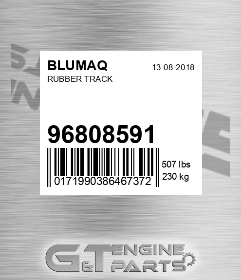 96808591 BLUMAQ Rubber Track