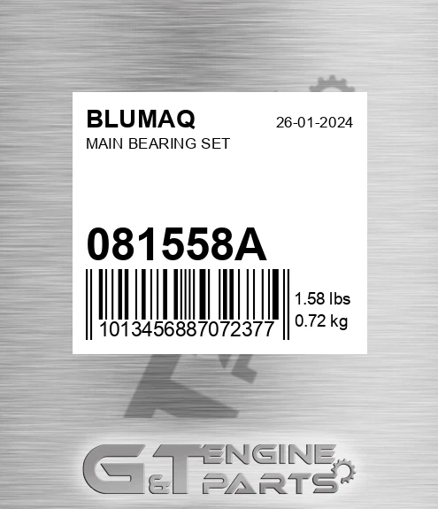 081558A Main Bearing Set for BLUMAQ