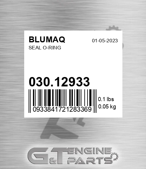 030.12933 Seal O-ring for BLUMAQ