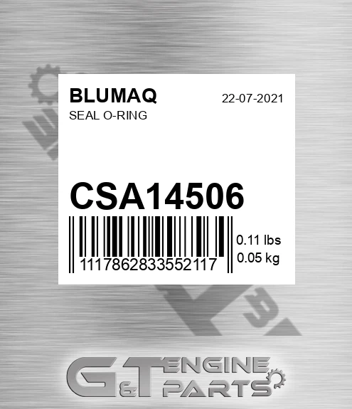 CSA14506 BLUMAQ Seal O-ring