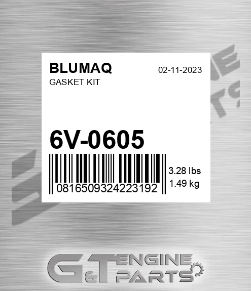 6V-0605 Gasket Kit