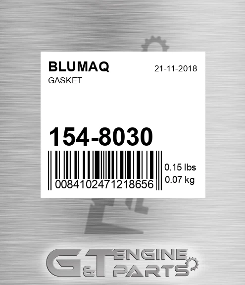 154-8030 Gasket for BLUMAQ