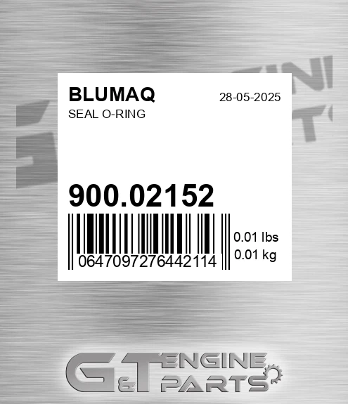 900.02152 Seal O-ring for BLUMAQ