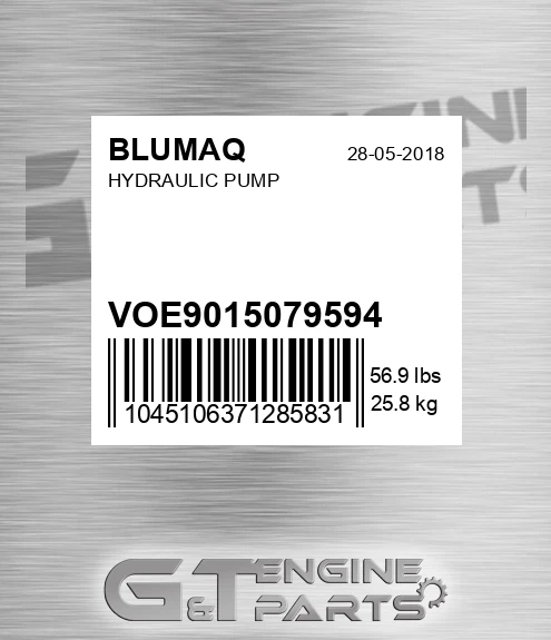 VOE9015079594 Hydraulic Pump for BLUMAQ